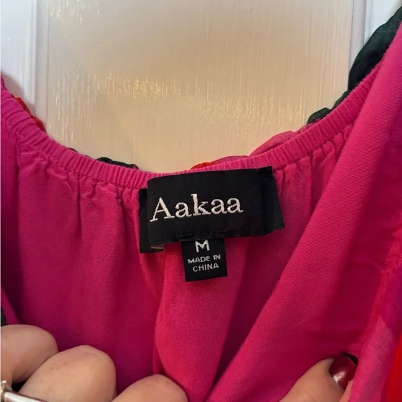 Aakaa Strapless‎ Striped Maxi Dress Multicolor - Picture 5 of 9